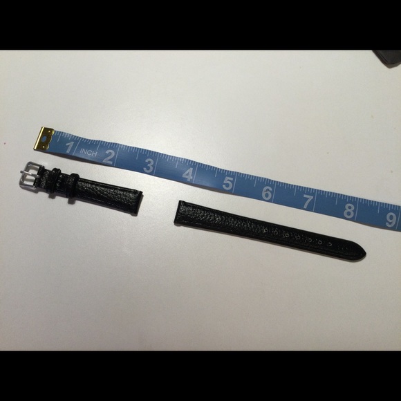 Woman’s Beautiful NEW black leather watchband! 14 mm - Picture 4 of 4